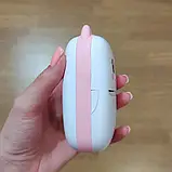 Портативний термопринтер мобільний міні принтер з наклейками Котик X5 рожевий з набором паперу 12 шт, фото 9