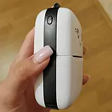 Портативний термопринтер мобільний міні принтер з наклейками Котик 09 чорний з набором паперу 12 шт, фото 10