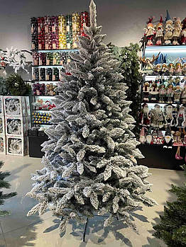 Штучна Альпійська ялинка засніжена на підставці в різних розмірах 1.8 м