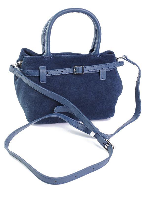 Сумка Женская замш кожа 990172-2 Blue.Купити жіночі сумки гуртом і в роздріб із натуральної шкіри в Україні