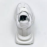 Жіночі шкіряні кросівки білого кольору на шнурівці Danshoes 413/8 білі розмір 36, фото 6
