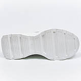 Жіночі шкіряні кросівки білого кольору на шнурівці Danshoes 413/8 білі розмір 36, фото 9