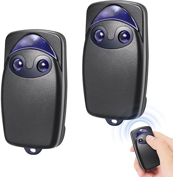 Пульт дистанційного керування 433 МГц (2 шт.) - сумісний з FLOXIR/FLOXR/FLOX2R/OXI/OX2, 2-канальний передавач для гаражних воріт, фото 1