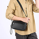 Нова стильна чоловіча сумка через плече, оптова чоловіча сумка ОПТ, фото 3