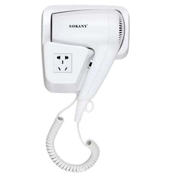 Фен для волосся настінний стаціонарний 1200Вт SK-CF-2217 Білий, фото 1
