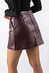 Спідниця міні з екошкіри марсала 81386 (2000000155548), фото 2