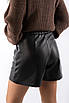 Шорти еко-шкіра чорні 35411 (2000000155487), фото 2