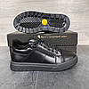 Зимові чоловічі шкіряні черевики, кросівки на блискавці чорні утеплені з натуральної шкіри на хутрі на зиму, розмір 40-45, фото 4