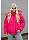 Зимня жіноча тепла куртка з капюшоном 42-46 та 48-50, фото 3