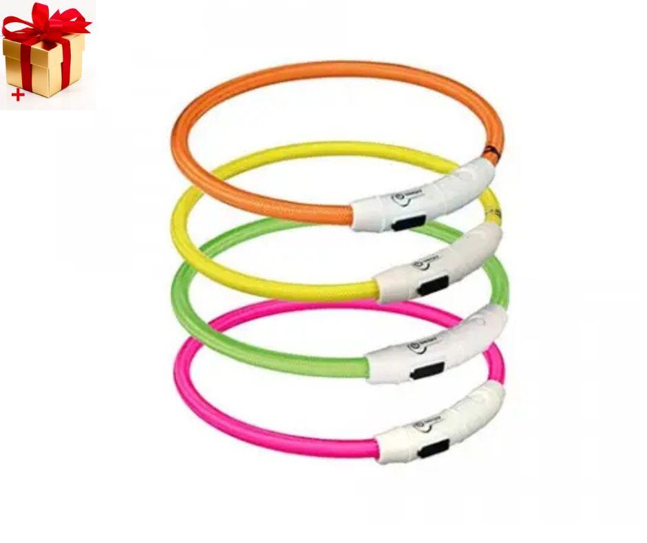 Світний LED-комір для собак світлодіодний нашийник для тварин, фото 1