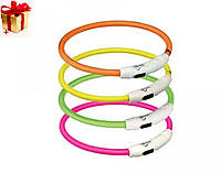 Світний LED-комір для собак світлодіодний нашийник для тварин