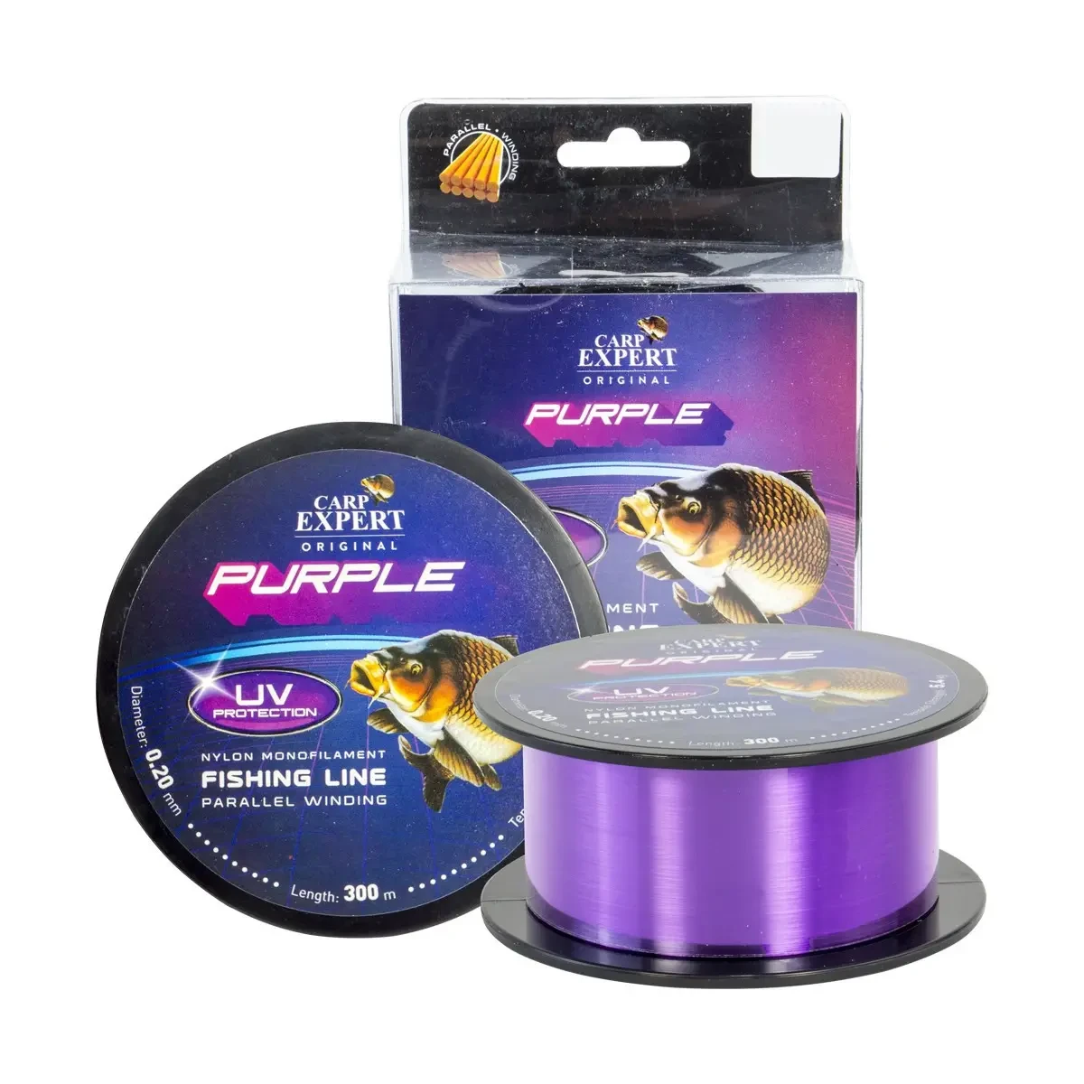 Волосінь Energofish Carp Expert UV Purple 300 м 0.35 мм