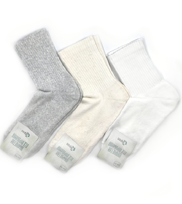 Шкарпетки махровий слід TREN (висока резинка) світле асорті 23-25 р. (12 пар!) (Демісезонні) Варос, фото 1