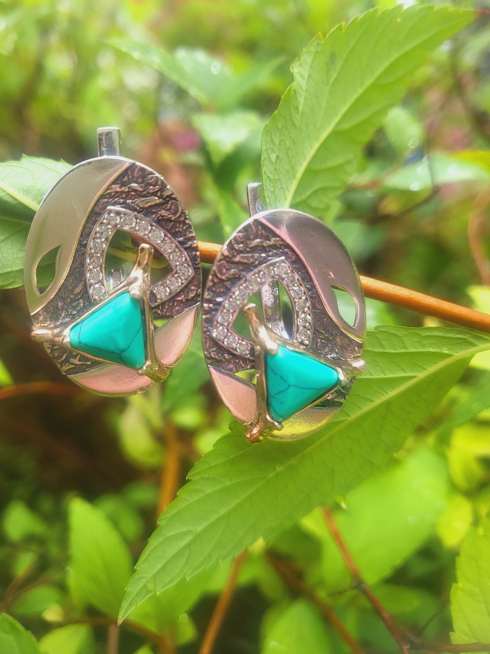 Срібні жіночі сережки Кетті, фото 1