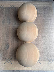 Меблеві ніжки і опори дерев'яні для столу великого діаметру кулі  H.656 D.200 /  Високі Кулі - 3.3