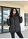 Жіноча зимова куртка з капюшоном 42-46 та 48-50, фото 2