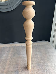 Меблеві ніжки і опори дерев'яні для столу точені H.680 D.100 / Високі - 8.2