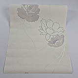 Шпалери вінілові на флізеліні 0.53 × 10.05 м Marburg 91637, молочні — для спальні, вітальні, коридору, фото 3