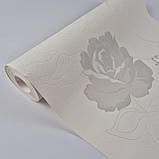 Шпалери вінілові на флізеліні 0.53 × 10.05 м Marburg 91637, молочні — для спальні, вітальні, коридору, фото 5