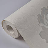 Шпалери вінілові на флізеліні 0.53 × 10.05 м Marburg 91637, молочні — для спальні, вітальні, коридору, фото 4
