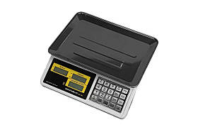 Торгові ваги Grunhelm GSC-056 до 50 кг платформа 230×330 мм ЖК-дисплей живлення від мережі й акумулятора