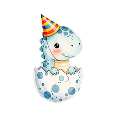 Ростова фігура - Динозаврик у ковпаку ( 80х44см )