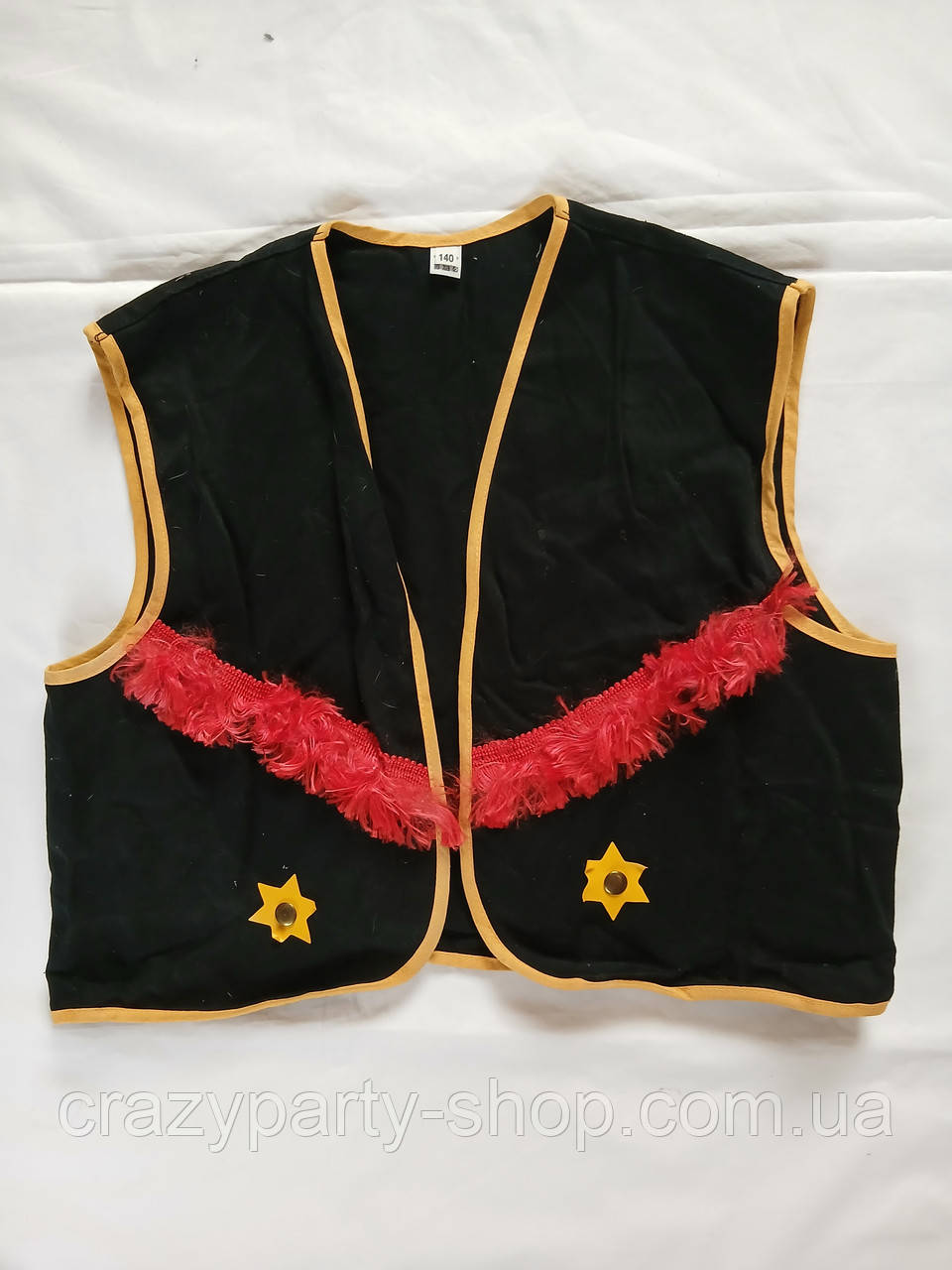 Карнавальний дитячий жилет ковбоя ріст 140 см б/в, фото 1
