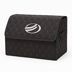 Органайзер у багажник автомобіля, чорний з червоною ниткою та лого ЗАЗ