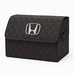 Органайзер у багажник автомобіля, чорний з червною ниткою та лого Хонда