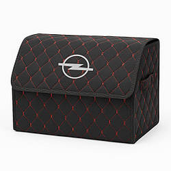Органайзер у багажник автомобіля, чорний з червоною ниткою та лого Опель