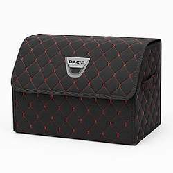 Органайзер у багажник автомобіля, чорний з червоною ниткою та лого Дачіа
