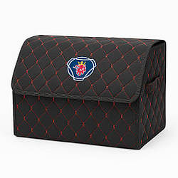 Органайзер у багажник автомобіля, чорний з червоною ниткою та лого Сканія