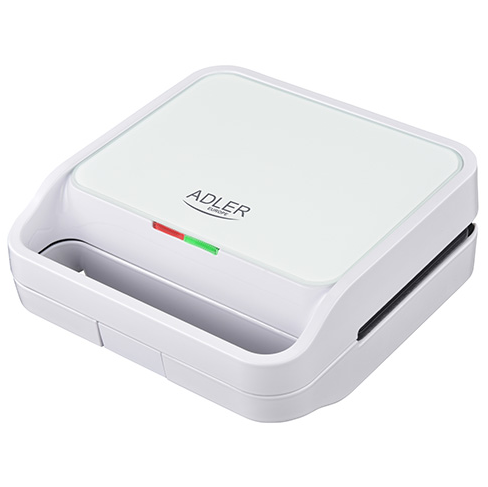 Сендвічниця 2в1, гриль сендвічниця Adler AD 3070 антипригарні пластини, 1100 Вт, фото 1