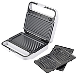 Сендвічниця 2в1, гриль сендвічниця Adler AD 3070 антипригарні пластини, 1100 Вт, фото 5