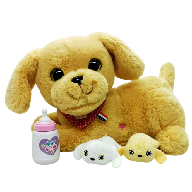 Інтерактивний м'який пухнастий собачка вихованець з аксесуарами / Іграшка записує голос, говорить, гавкає, 2 кольори, фото 1