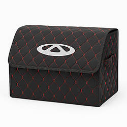 Органайзер у багажник автомобіля, чорний з червоною ниткою та лого Чері