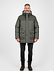 Куртка чоловіча зимова на хутрі темно-зелена (TE301), фото 2