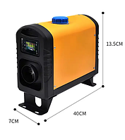 Автомобільний дизельний нагрівач JanSvarka з пультом Автономний нагрівач приміщення Напальний дизельний нагрівач