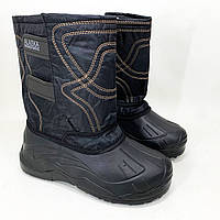 Зручне чоловіче взуття легке 44р 29см, Чорні черевики для роботи, Чоловічі робочі черевики LI-42