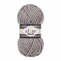 Alize SUPERLANA MEGAFIL (Суперлана Мегафіл) №207 сіро-бежевий (Пряжа, нитки для в'язання)