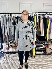 Туніка жіноча батал листочок 56-66рр