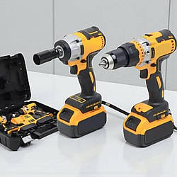 Акумуляторний набір інструментів 2 в 1, шурупокрут + гайковерт, 36V/5.0Ah