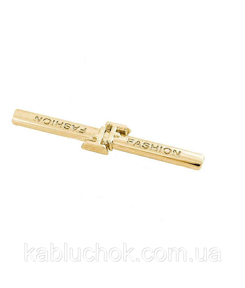 Прикраса декор 45 мм Feshion для взуття та сумки золото, фото 1