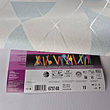 Шпалери вінілові на флізеліні 0.53 × 10.05 м Marburg 81982, молочні з блакитним — для спальні, вітальні, дитячої, фото 6