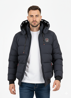 Куртка чоловіча зимова стьобана синя (TL12)