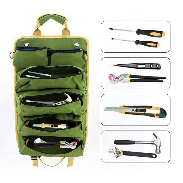 Сумка-скрутка 33*50 см для інструментів Оливка Сумка-скрутка 33*50 см для інструментів Оливка