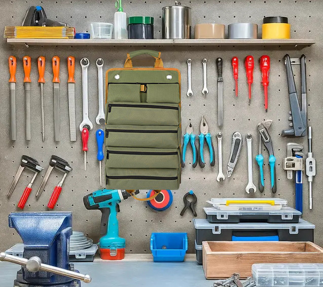 Сумка-скрутка 33*50 см для інструментів Оливка Сумка-скрутка 33*50 см для інструментів Оливка