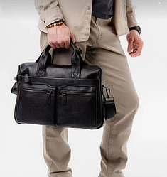 Чоловічий шкіряний портфель для документів А4 — стиль і надійність у діловому аксесуарі