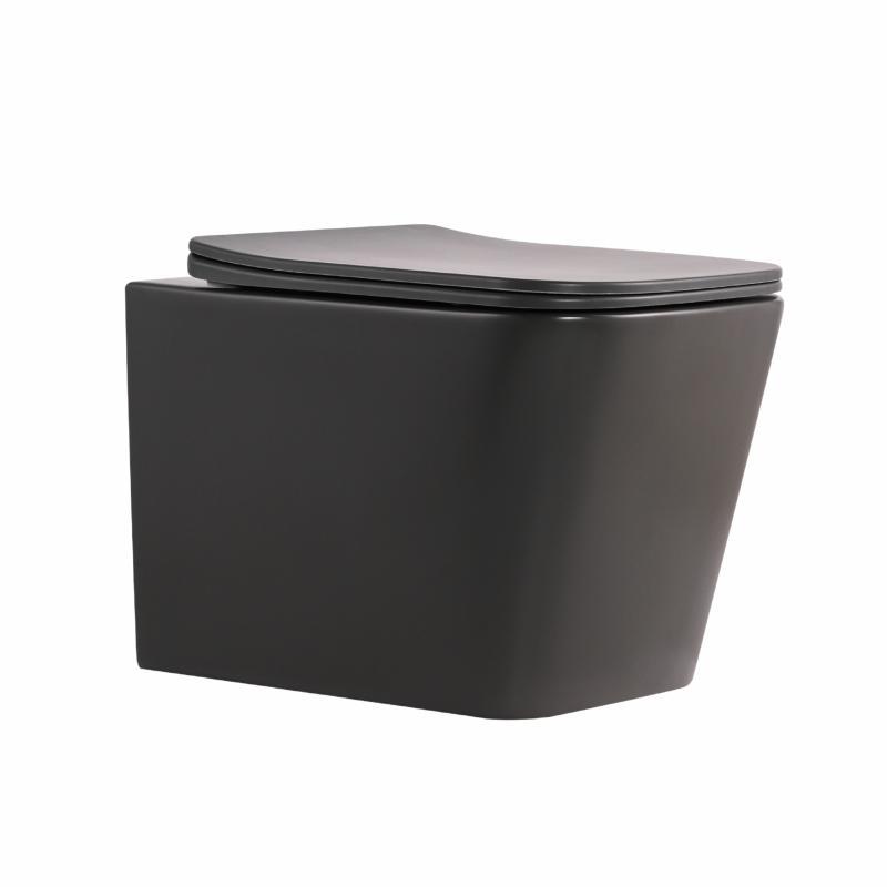 Унітаз підвісний Tern Ultra Quiet 490×365×325 мм, Anthracite, із сидінням Slim Duroplast/Soft-close/Quick Release