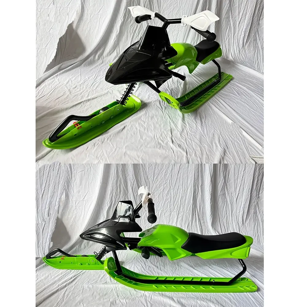 Снігокат дитячий Metr+ MS 4636-1 з м'яким сидінням, металевою рамою та кермом з гумовими ручками